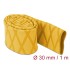 Delock Heat Shrink Tube X-pattern non-slip 1 m x 30 mm yellow