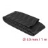 Delock Heat Shrink Tube X-pattern non-slip 1 m x 40 mm black