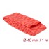 Delock Heat Shrink Tube X-pattern non-slip 1 m x 40 mm red