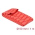Delock Heat Shrink Tube X-pattern non-slip 1 m x 50 mm red