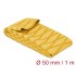 Delock Heat Shrink Tube X-pattern non-slip 1 m x 50 mm yellow