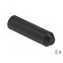 Delock End Caps with inside adhesive 70 x 16 mm 2 pieces black