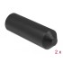 Delock End Caps with inside adhesive 80 x 25 mm 2 pieces black