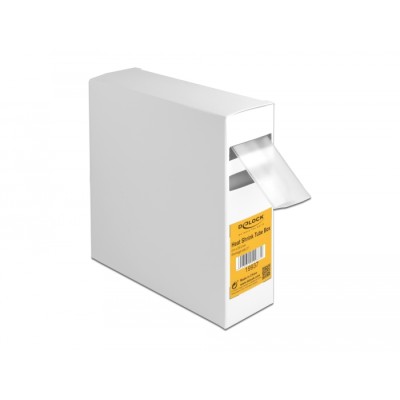 Delock Heat shrink tube box 4 m x 25.4 mm transparent