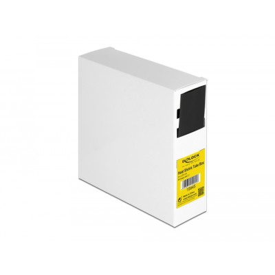 Delock Heat shrink tube box 4 m x 25.4 mm black