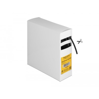 Delock Heat shrink tube Box, with inside adhesive, shrinkage ratio 3:1, 5 m x 2.4 mm black 2