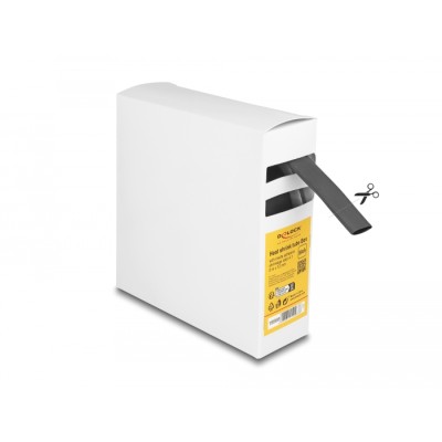Delock Heat shrink tube Box, with inside adhesive, shrinkage ratio 4:1, 5 m x 12 mm black 2