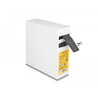 Delock Heat shrink tube Box, with inside adhesive, shrinkage ratio 4:1, 5 m x 16 mm black 2