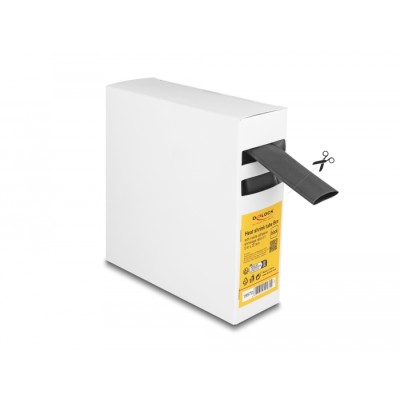 Delock Heat shrink tube Box, with inside adhesive, shrinkage ratio 4:1, 5 m x 20 mm black 2