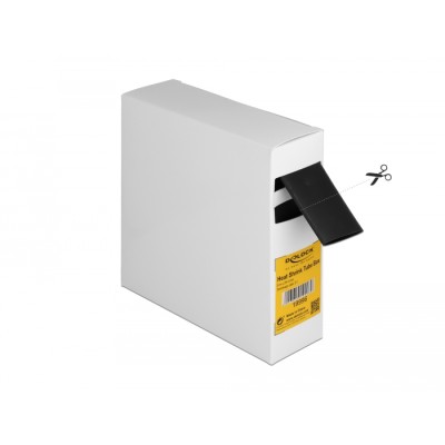 Delock Heat shrink tube Box, with inside adhesive, shrinkage ratio 3:1, 5 m x 25.4 mm black 2
