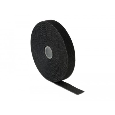 Delock Velcro tape on roll L 10 m x W 20 mm in box black 2