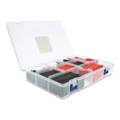 Delock Heat shrink tube assortment box red / black 520 pieces