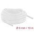 Delock Braided Sleeve stretchable 10 m x 6 mm white