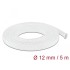 Delock Braided Sleeve stretchable 5 m x 12 mm white