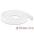 Delock Braided Sleeve stretchable 5 m x 19 mm white