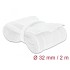 Delock Braided Sleeve with Hook-and-Loop Fastener 2 m x 32 mm white