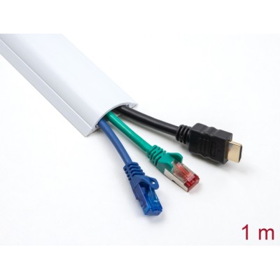 Delock Cable Duct self-adhesive 70 x 20 mm - length 1 m white
