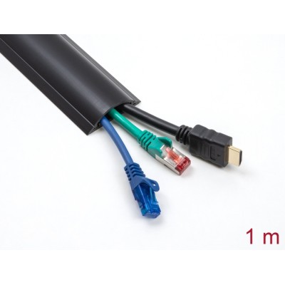 Delock Cable Duct self-adhesive 50 x 12 mm - length 1 m black