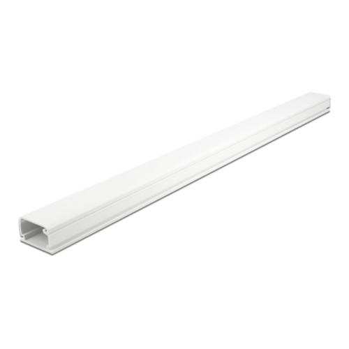 Delock Cable Duct with Cover self-adhesive 35 x 20 mm - length 1 m white