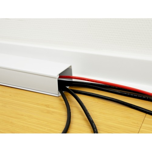 Delock Cable Duct with Cover self-adhesive 57 x 28 mm - length 1 m white