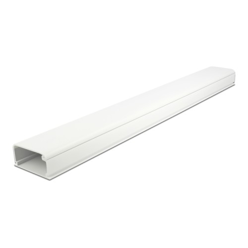 Delock Cable Duct with Cover self-adhesive 57 x 28 mm - length 1 m white