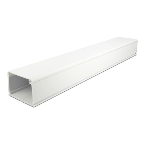 Delock Cable Duct with Cover self-adhesive 83 x 54 mm - length 1 m white