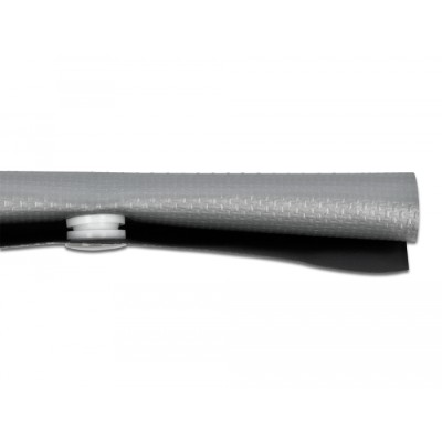 Delock Cable protection sleeve with snap button fastener heat-resistant 2 m x 30 mm grey / black 2