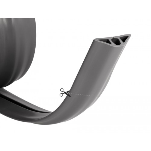 Delock Cable Duct PVC flexible 50 x 13 mm - length 1.5 m grey
