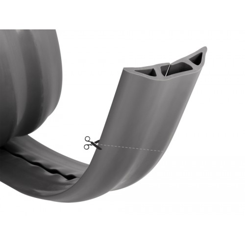 Delock PVC Cable Duct flexible 70 x 13 mm - length 1.5 m grey