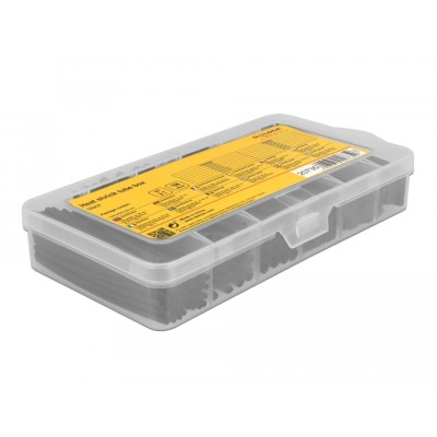 Delock Heat shrink tube assortment box, shrinkage ratio 2:1, black 196 pieces 2