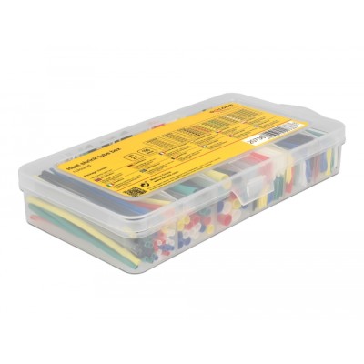Delock Heat shrink tube assortment box, shrinkage ratio 2:1, assorted colours 196 pieces 2
