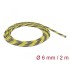 Delock Braided Sleeve stretchable 2 m x 6 mm black-yellow