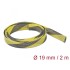 Delock Braided Sleeve stretchable 2 m x 19 mm black-yellow
