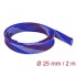 Delock Braided Sleeve stretchable 2 m x 25 mm blue-red-white