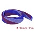 Delock Braided Sleeve stretchable 2 m x 38 mm blue-red-white