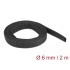 Delock Fabric heat shrink tube 2 m x 6 mm shrinkage ratio 2:1 black