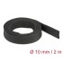 Delock Fabric heat shrink tube 2 m x 10 mm shrinkage ratio 2:1 black