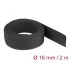Delock Fabric heat shrink tube 2 m x 16 mm shrinkage ratio 2:1 black