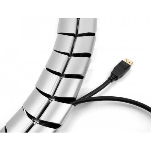 Delock Cable Duct for desk 740 x 75 mm height adjustable silver