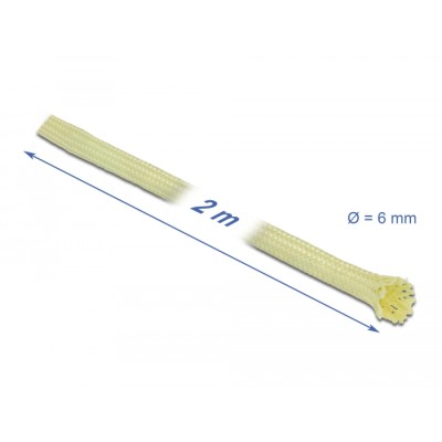 Delock Braided Sleeve made of aramid fibers 2 m x 6 mm 2