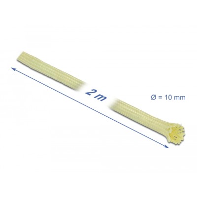 Delock Braided Sleeve made of aramid fibers 2 m x 10 mm 2