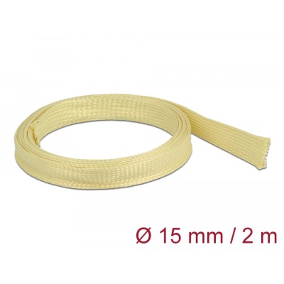 Delock Braided Sleeve made of aramid fibers 2 m x 15 mm