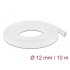 Delock Braided Sleeve stretchable 10 m x 12 mm white