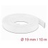 Delock Braided Sleeve stretchable 10 m x 19 mm white