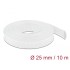 Delock Braided Sleeve stretchable 10 m x 25 mm white