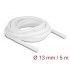 Delock Braided Sleeve self-closing 5 m x 13 mm white