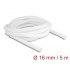 Delock Braided Sleeve self-closing 5 m x 16 mm white