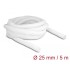 Delock Braided Sleeve self-closing 5 m x 25 mm white