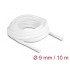 Delock Braided Sleeve self-closing 10 m x 9 mm white
