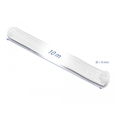 Delock Braided Sleeve self-closing 10 m x 9 mm white 2